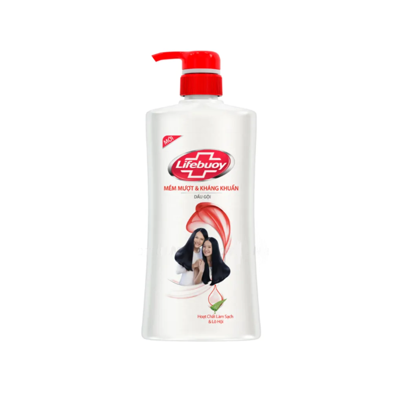 Dầu gội Lifebuoy Mềm Mượt và Kháng khuẩn 640g