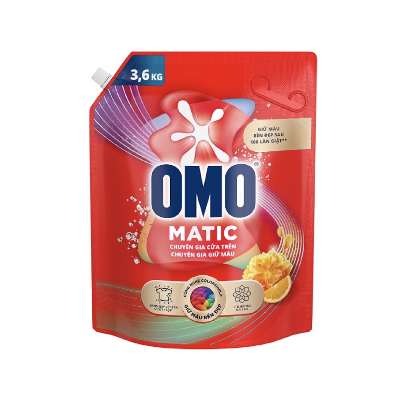 Nước Giặt OMO Matic Cửa Trên Chuyên Gia Giữ Màu 3.6kg