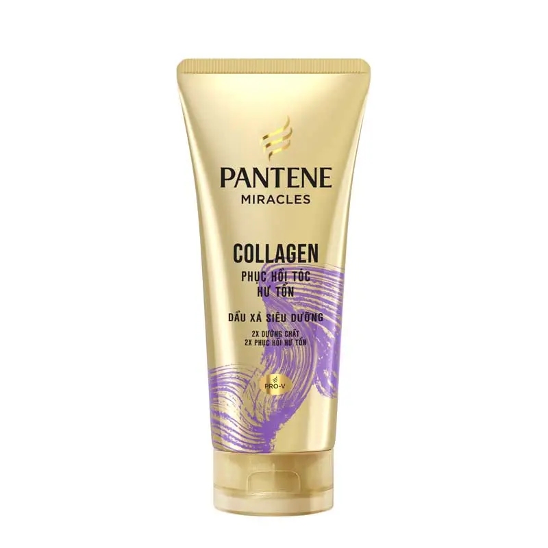 Dầu Xả Siêu Dưỡng Pantene Pro-V Collagen Phục Hồi Tóc Hư Tổn 300ml