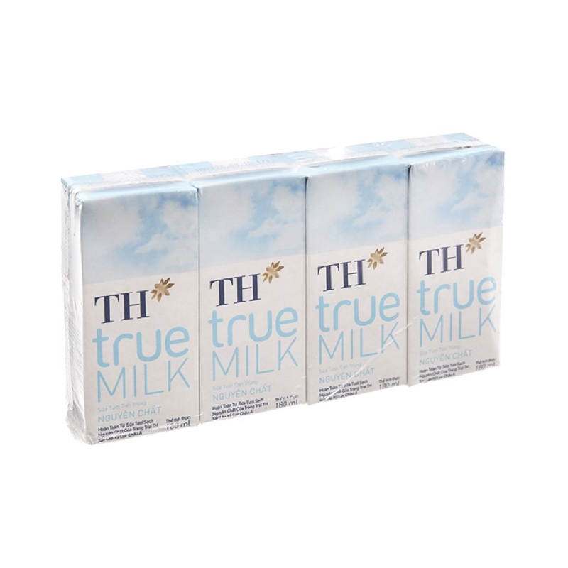 Sữa Tươi Tiệt Trùng TH true Milk Nguyên Chất 180ml