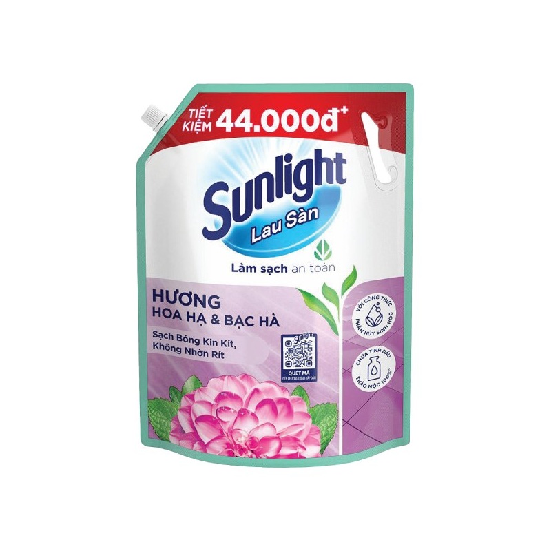 Nước Lau Sàn Sunlight Hương Hoa Hạ & Bạc Hà 3.6kg