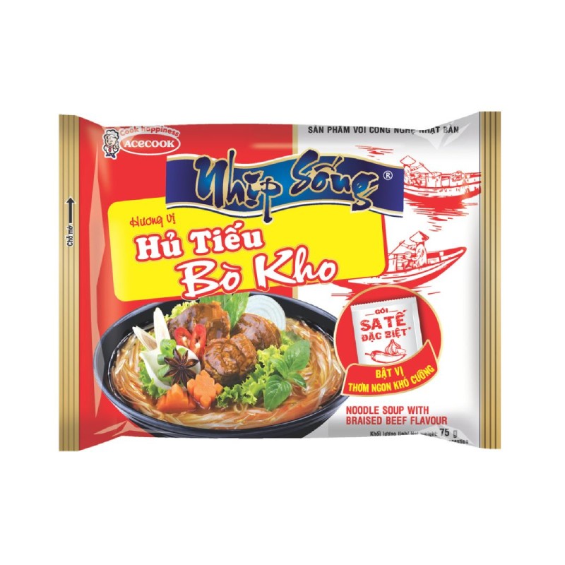 Hủ Tiếu Nhịp Sống Vị Bò Kho Gói 75g