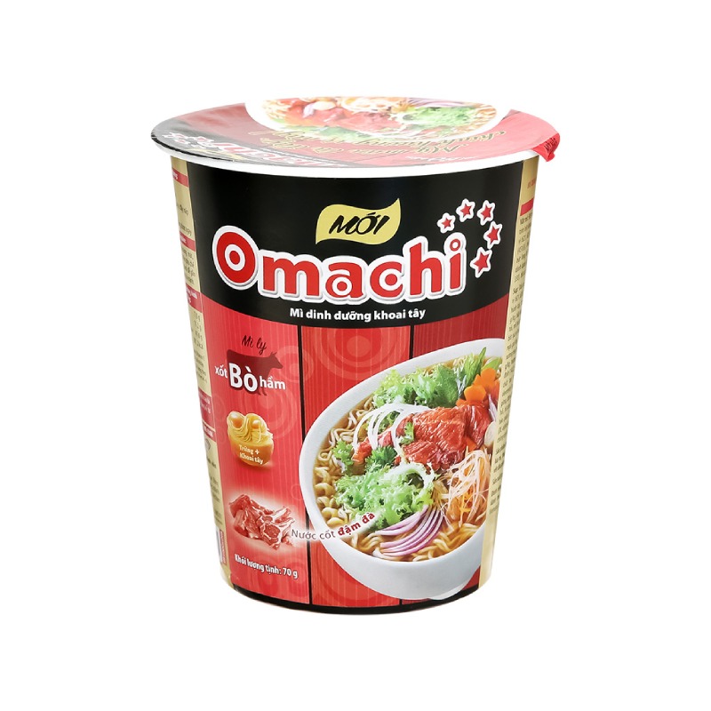 Mì Ly Omachi Xốt Bò Hầm 69g
