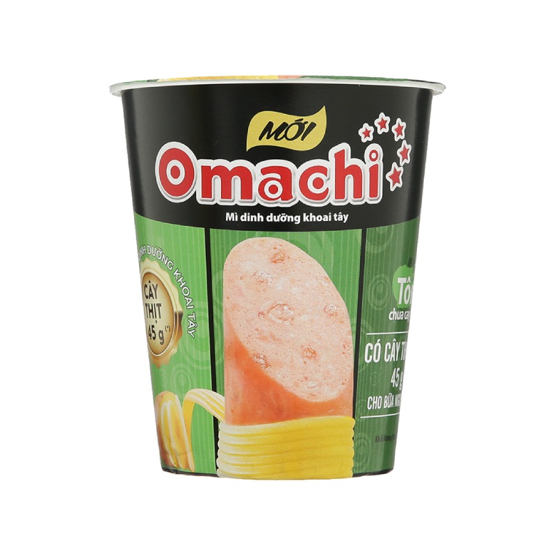 Mì Ly Omachi Lẩu Tôm Càng (Thêm cây thịt) 112g