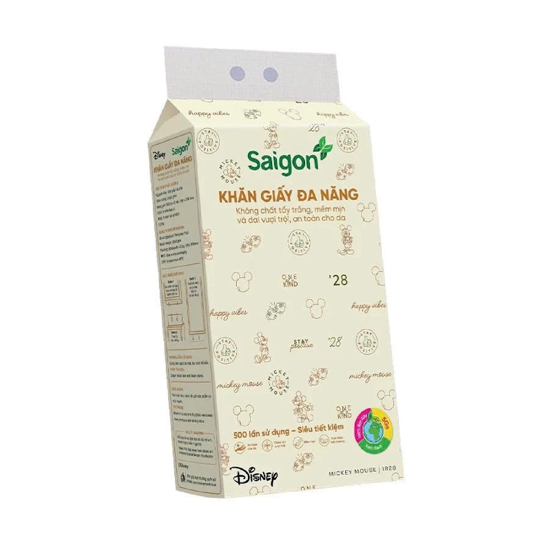 Khăn Giấy Rút Đa Năng Saigon 500 Tờ