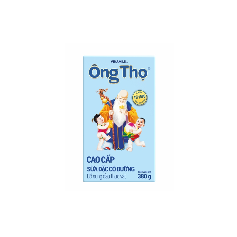 Sữa Đặc Cao Cấp Ông Thọ Nhãn Xanh Biển Hộp Giấy 380g
