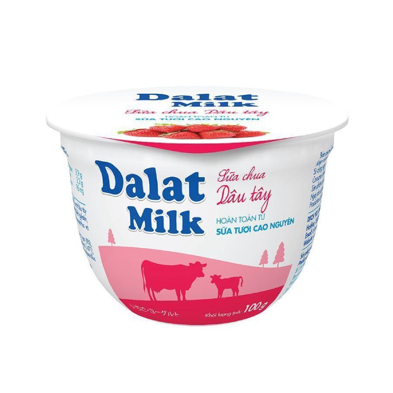 Sữa Chua Ăn Dalat Milk Dâu Tây 100g
