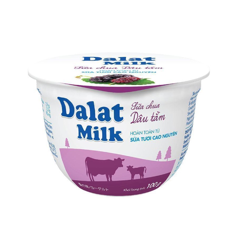 Sữa Chua Ăn Dalat Milk Dâu Tằm 100g