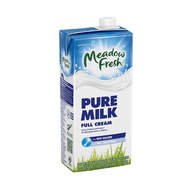 Sữa Tươi Tiệt Trùng Nguyên Kem Meadow Fresh Hộp 1L
