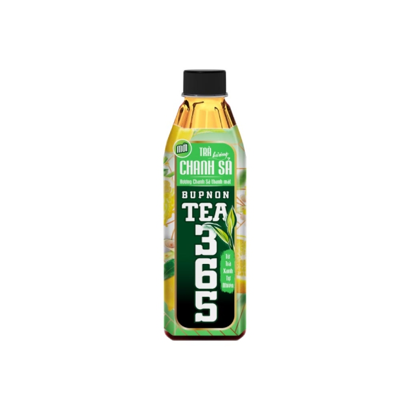 Trà TEA365 Hương Chanh Sả Chai 500ml