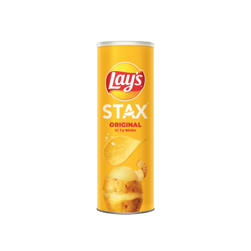 Snack Khoai Tây Lays Stax Đủ Vị Lon 100g
