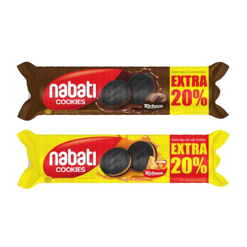 Bánh Quy Nabati Cookies Gói 136g